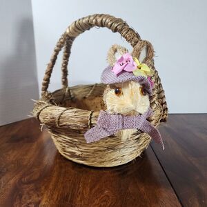 Easter Basket with Decorative Bunny Head